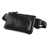 Men Waist Bag Fanny Pack PU Leather Bag Belt Purse Small Purse