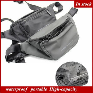 Men Waterproof Waist Bag Casual Messenger Shoulder Back Outdoor Sports Bum Belt