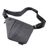 Men's Crossbody Chest Bag Waist Bag Headphone Messenger