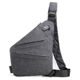Men's Crossbody Chest Bag Waist Bag Headphone Messenger