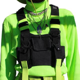 Tactical Bag Men Nylon Chest Rig Bag Hip Hop Streetwear Functional Boy Chest Rig
