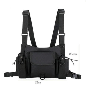 Tactical Bag Men Nylon Chest Rig Bag Hip Hop Streetwear Functional Boy Chest Rig