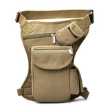 Canvas Riding Waist and Leg Bag Outdoor Leg Bag Motorcycle Male