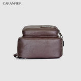 Waterproof PU Shoulder Bag Men'S Charging Bag USB Chest Bag Messenger Bag