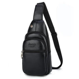 Men's Sports Chest Bag Crossbody Black/Brown XZ-100