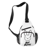 Bad Bunny Crossbody Chest Bag Waterproof Sports Travel 3D Print Shoulder Bag