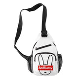 Bad Bunny Crossbody Chest Bag Waterproof Sports Travel 3D Print Shoulder Bag