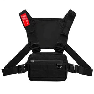 Oxford Cloth Chest Rig Bag Hip Hop Multi-functional Harness Chest Waist Pack