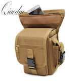 Men Tactical Thigh Bag Utility Waist Pack Hiking Motorcycle Leg Bag