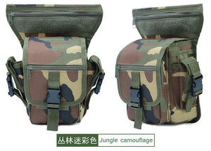 Men Tactical Thigh Bag Utility Waist Pack Hiking Motorcycle Leg Bag