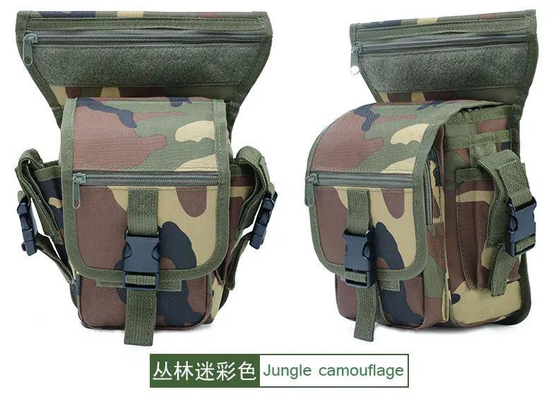 Men Tactical Thigh Bag Utility Waist Pack Hiking Motorcycle Leg Bag
