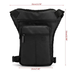 Men Nylon Motorcycle Hip Belt Waist Fanny Pack Riding Travel Shoulder Crossbody
