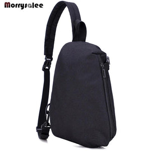 Men's Large Capacity Messenger Bag Canvas Chest Bag Crossbody Travel Flap 885