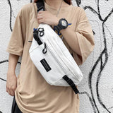 Canvas Cell Phone Waist Bag Crossbody Bag Female
