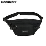 Canvas Cell Phone Waist Bag Crossbody Bag Female