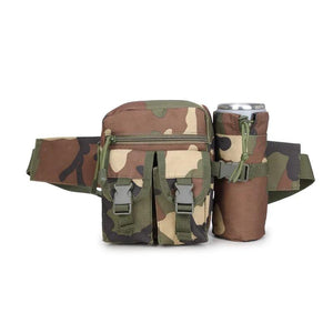 Tactical Waist Bag Water Bottle Holder Fanny Pack for Outdoor Sports