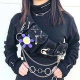 Tactical Waist Bag Streetwear Crossbody Pack Chest Bags 5 Pockets