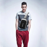 Men Chest Bags Multi-functional Crossbody Bag USB Charging Messenger Bag