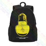 U2 Live In Paris Large Capacity Backpack Vintage