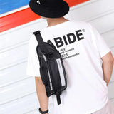 Casual Waterproof Nylon Waist Bag Unisex Fanny Pack Reflective Banana Belt Bags