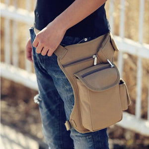 Canvas Drop Leg Bag Waist Fanny Pack Belt Hip Bum Military