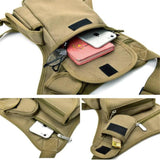 Canvas Drop Leg Bag Waist Fanny Pack Belt Hip Bum Military