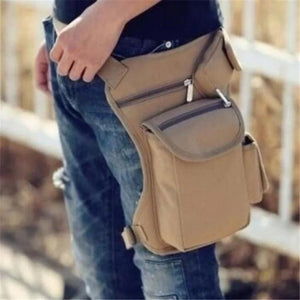 Canvas Drop Leg Bag Waist Fanny Pack Belt Hip Bum Military