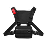 Men's Tactical Chest Bag Vest Hip Hop Multifunction Crossbody Shoulder Sling Pac