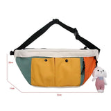 Nylon Waist Packs Waterproof Large Banana Unisex Belt Bag Fanny Pack