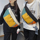 Nylon Waist Packs Waterproof Large Banana Unisex Belt Bag Fanny Pack