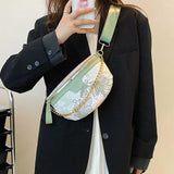 11 Inch Chest Bag, Pu Breast Bag, Chest Pack for Short Trip