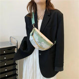 11 Inch Chest Bag, Pu Breast Bag, Chest Pack for Short Trip