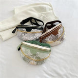 11 Inch Chest Bag, Pu Breast Bag, Chest Pack for Short Trip