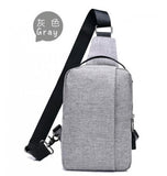 Men's Chest Bag Canvas Crossbody Leisure Bag
