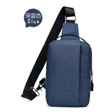 Men's Chest Bag Canvas Crossbody Leisure Bag