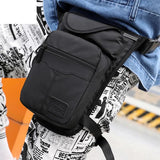 Nylon Men Drop Leg Bag Fanny Pack Motorcycle Riding Casual Shoulder Cross Body