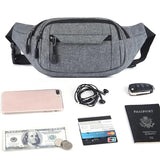 Canvas Waist Bag Phone Belt Pouch