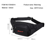 Men Waist Bag Casual Functional Money Phone Pouch Belt Bag