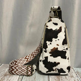 Vintage Messenger Bag Shoulder Sling Chest Pack Bag Retro Adjustable Strap