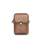 Men's Leather Single Shoulder Bag Outdoor Leisure Mini Waist Bag