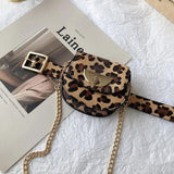 Women's Chain Waist Bag with PU Leather Belt and Wallet