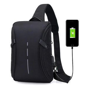 Summer Men's Chest Bag USB Charging Leisure Multi-function Small Bag