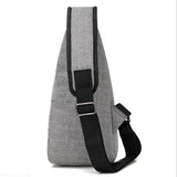 Shuangzi USB Charge Shoulder Bag Men Messenger Waterproof Sling Chest