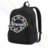 Chicago Fire Department Backpack, Eco Friendly Clothes Backpack