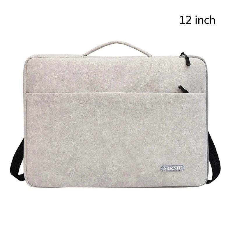 PU Laptop Sleeve Shoulder Bag for 12/14/16in Notebook