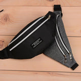 Spring Men's Waist Bag Large Capacity Three Pockets Waterproof Cloth