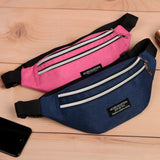 Spring Men's Waist Bag Large Capacity Three Pockets Waterproof Cloth