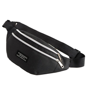 Spring Men's Waist Bag Large Capacity Three Pockets Waterproof Cloth
