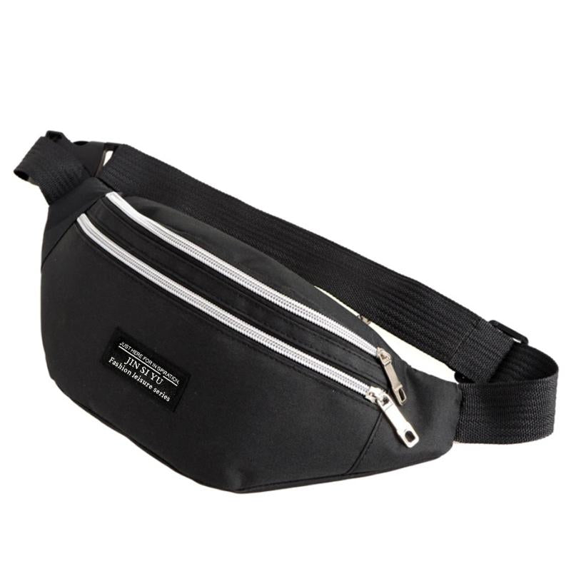 Spring Men's Waist Bag Large Capacity Three Pockets Waterproof Cloth