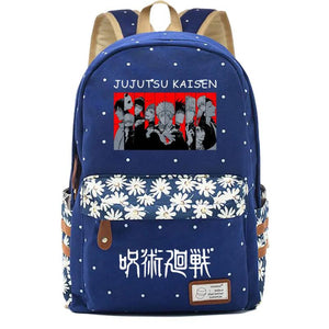 Jujutsu Kaisen Dark Canvas Backpack Schoolbag Laptopbag